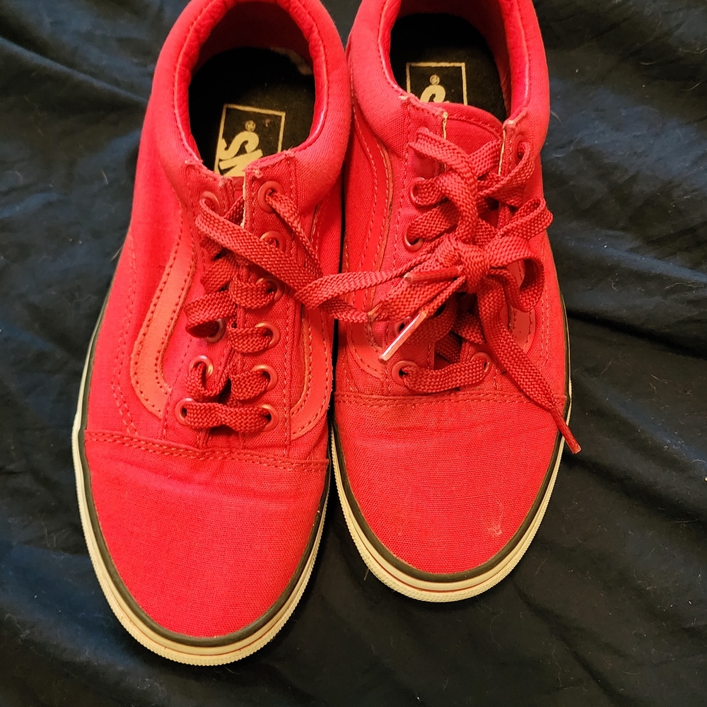 Red Canvas Sneakers